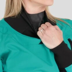 NRS Women's Crux Drysuit -Paddles Verkaufe 4150711 neck 23 720x600